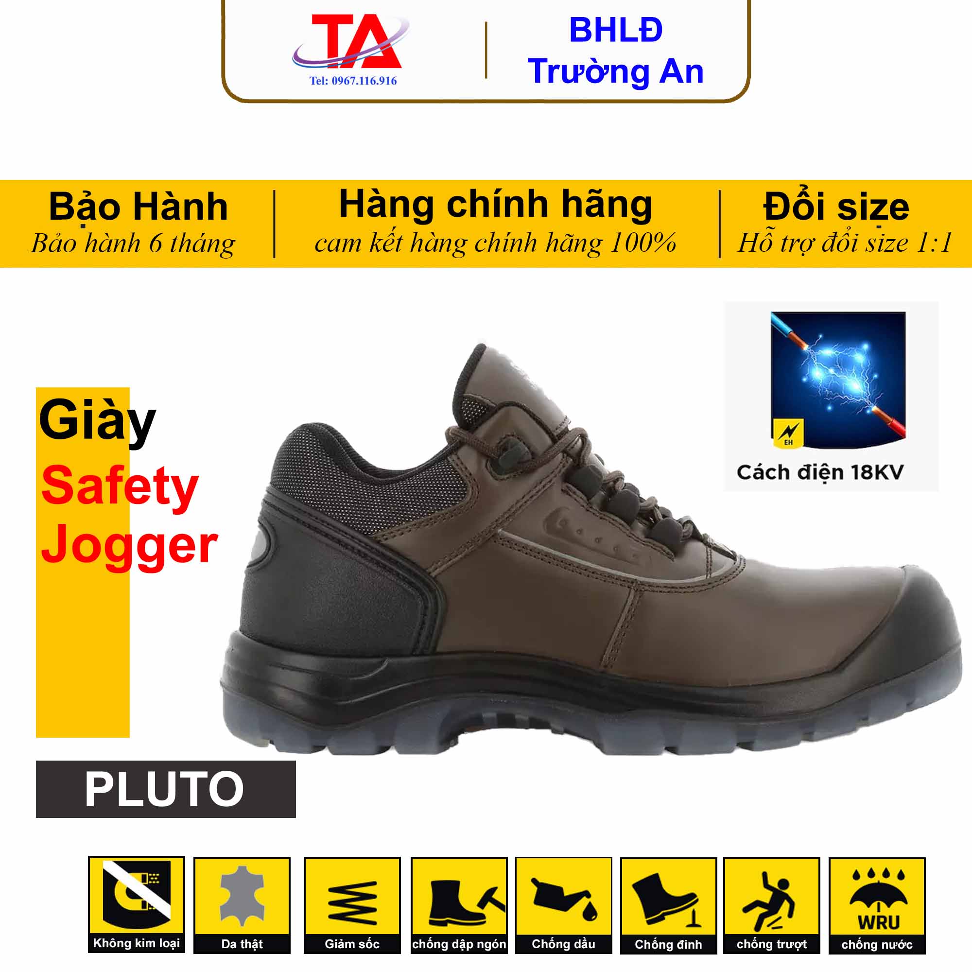 Giày bảo hộ cách điện Safety Jogger Pluto