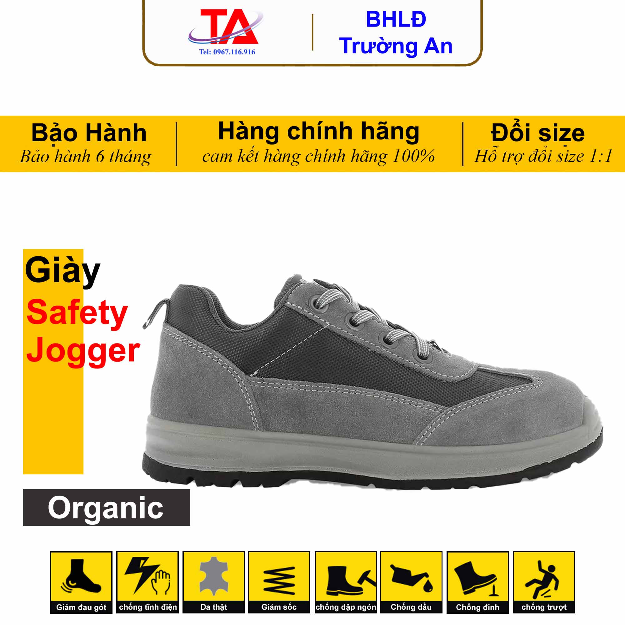 Giày bảo hộ Safety Jogger organic