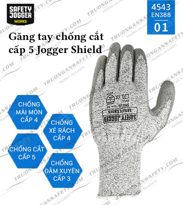 găng tay chống cắt cấp 5 Jogger Shield