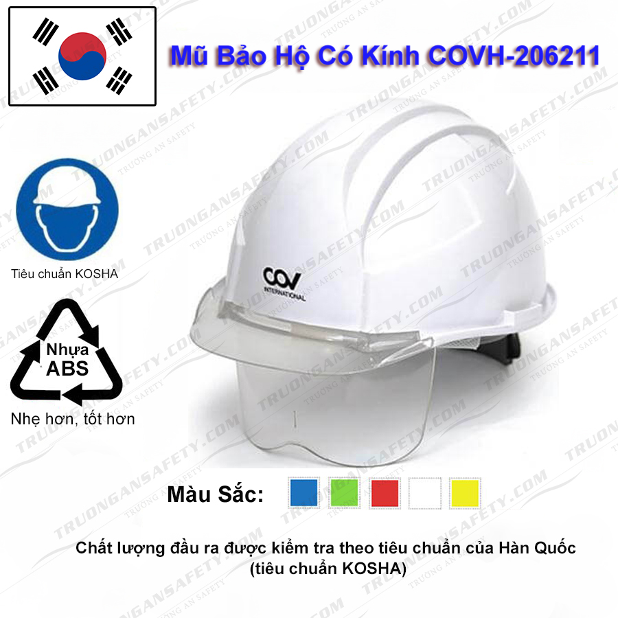 mũ bảo hộ có kính COVH-206211