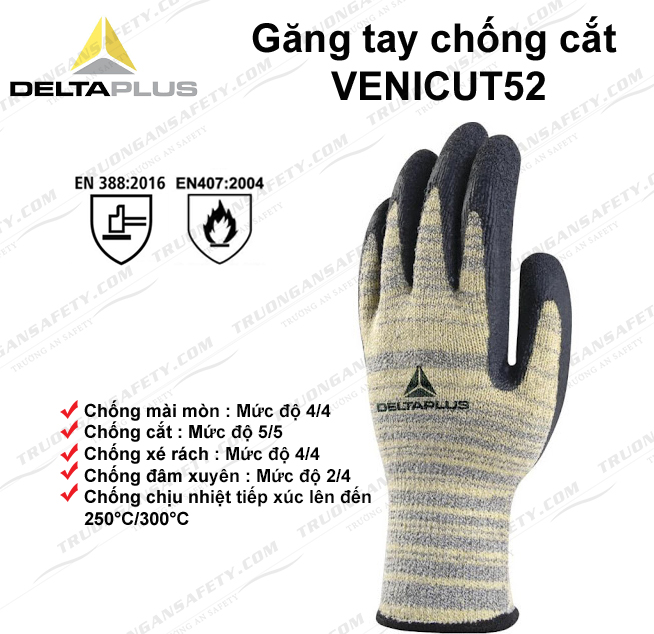 găng tay chống cắt deltaplus venicut52