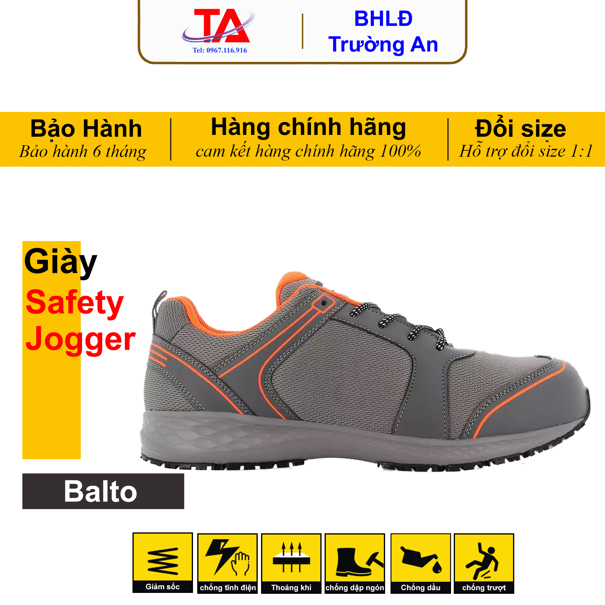 giày bảo hộ Safety Jogger Balto