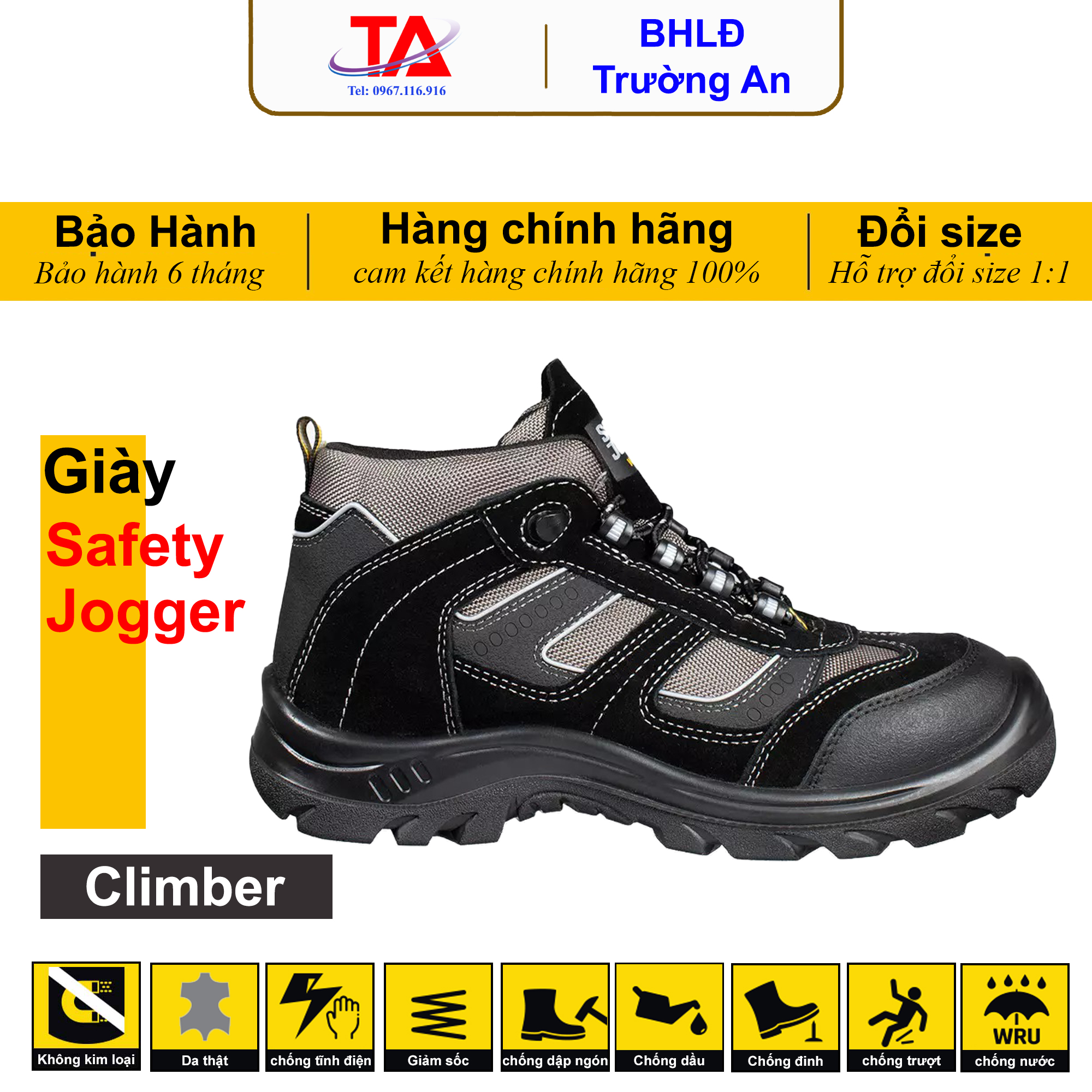 giày bảo hộ Safety Jogger Climper