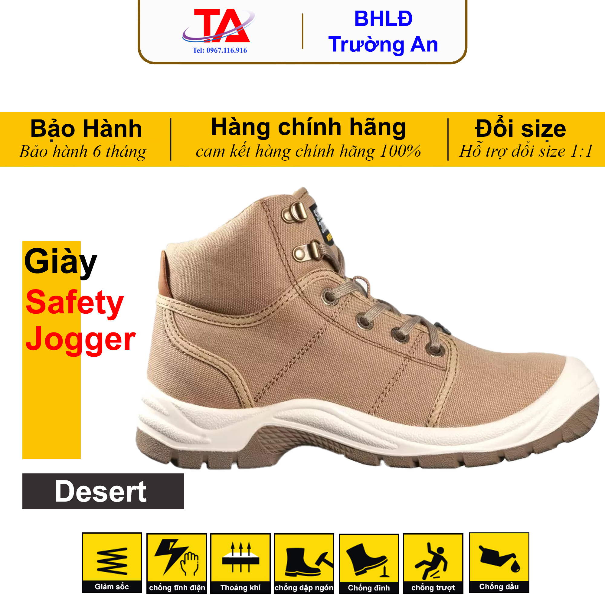 Giày bảo hộ Safety Jogger Desert